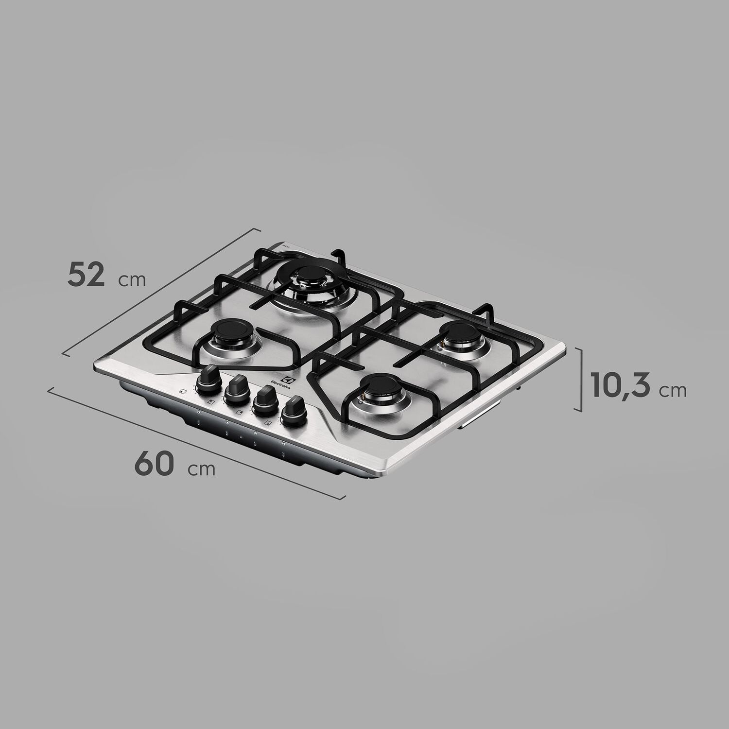Encimera A Gas 4 Platos Experience Multi Llama Ke4xc Inox image number 2.0