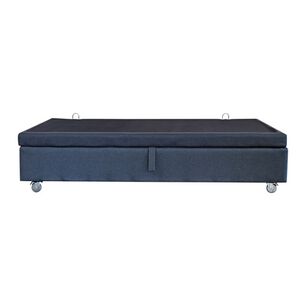 Base De Cama Baul Gris 1.5 Plaza Largo 200 Cm Con Rueda Pyton