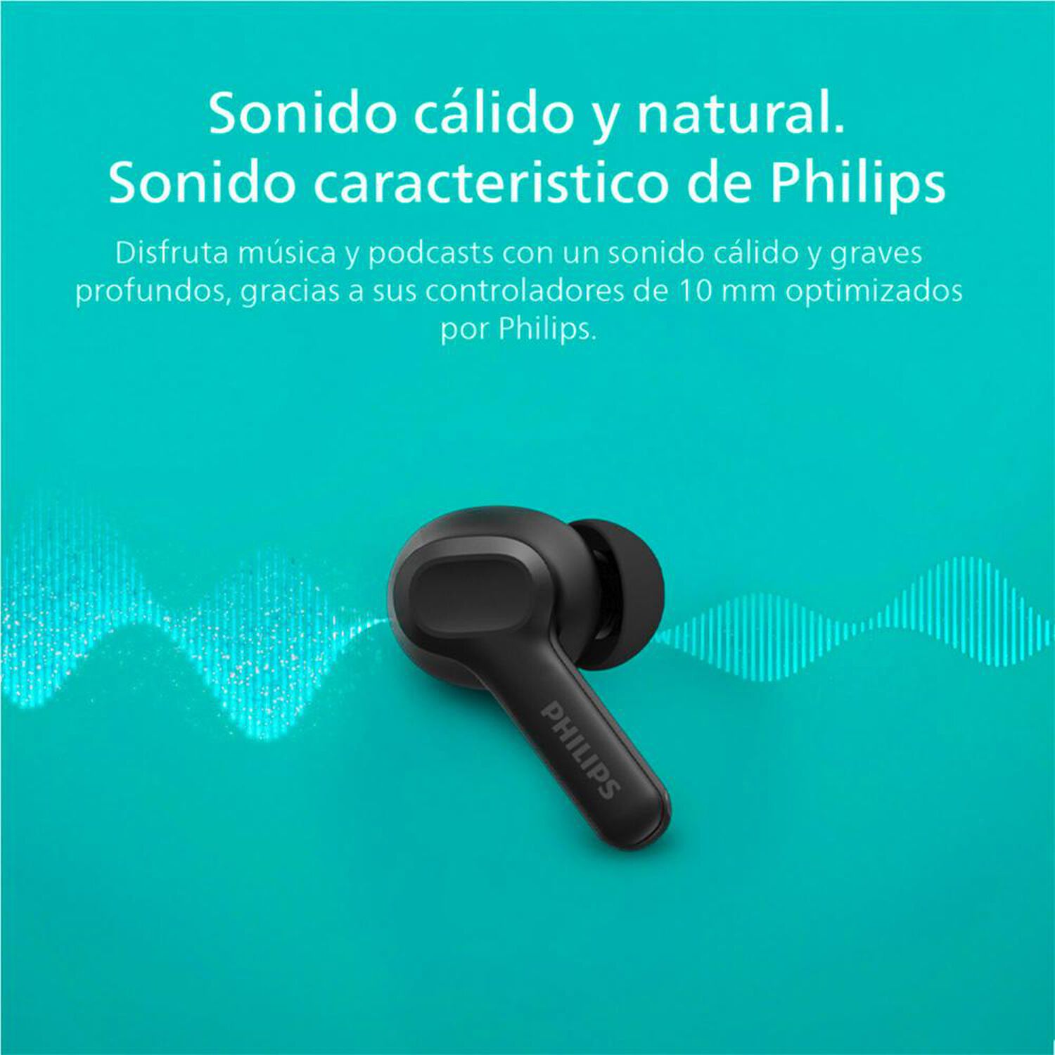 Aud&iacute;fonos Bluetooth Philips Tat1109bk image number 3.0