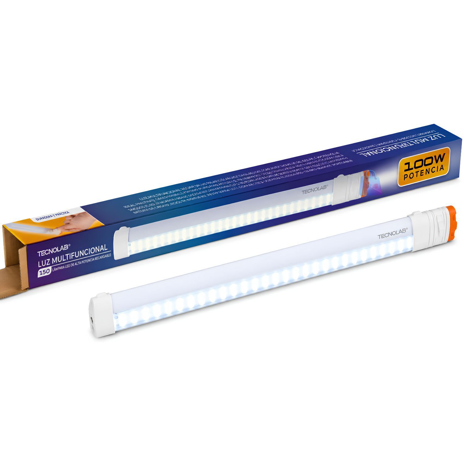 L&aacute;mpara Led Emergencia Recargable 100w Tipo C Magn&eacute;tica - Ps image number 1.0