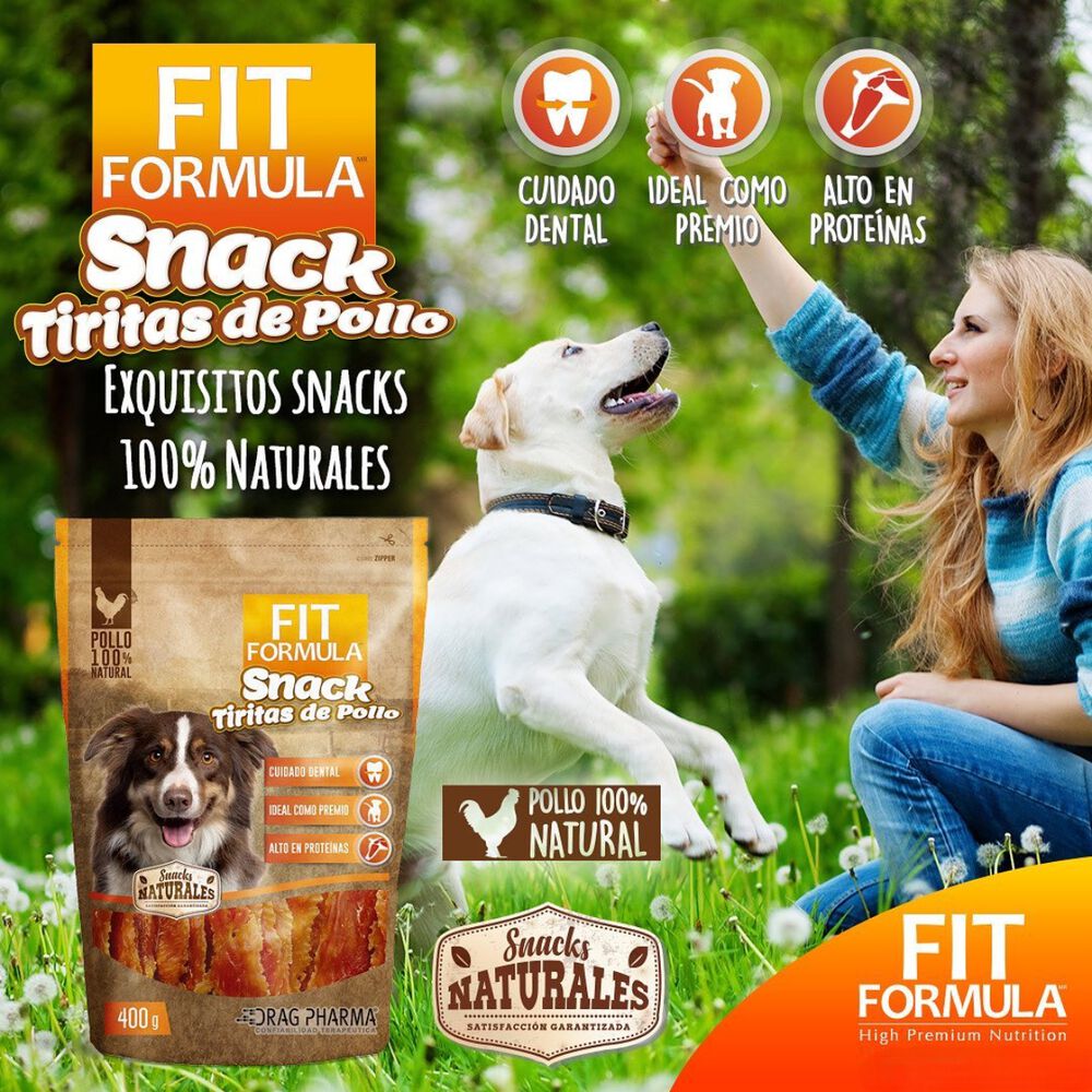 Fit Formula Comida Snack Tiritas De Pollo Perro Mascota 400g image number 1.0