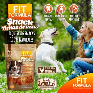 Fit Formula Comida Snack Tiritas De Pollo Perro Mascota 400g