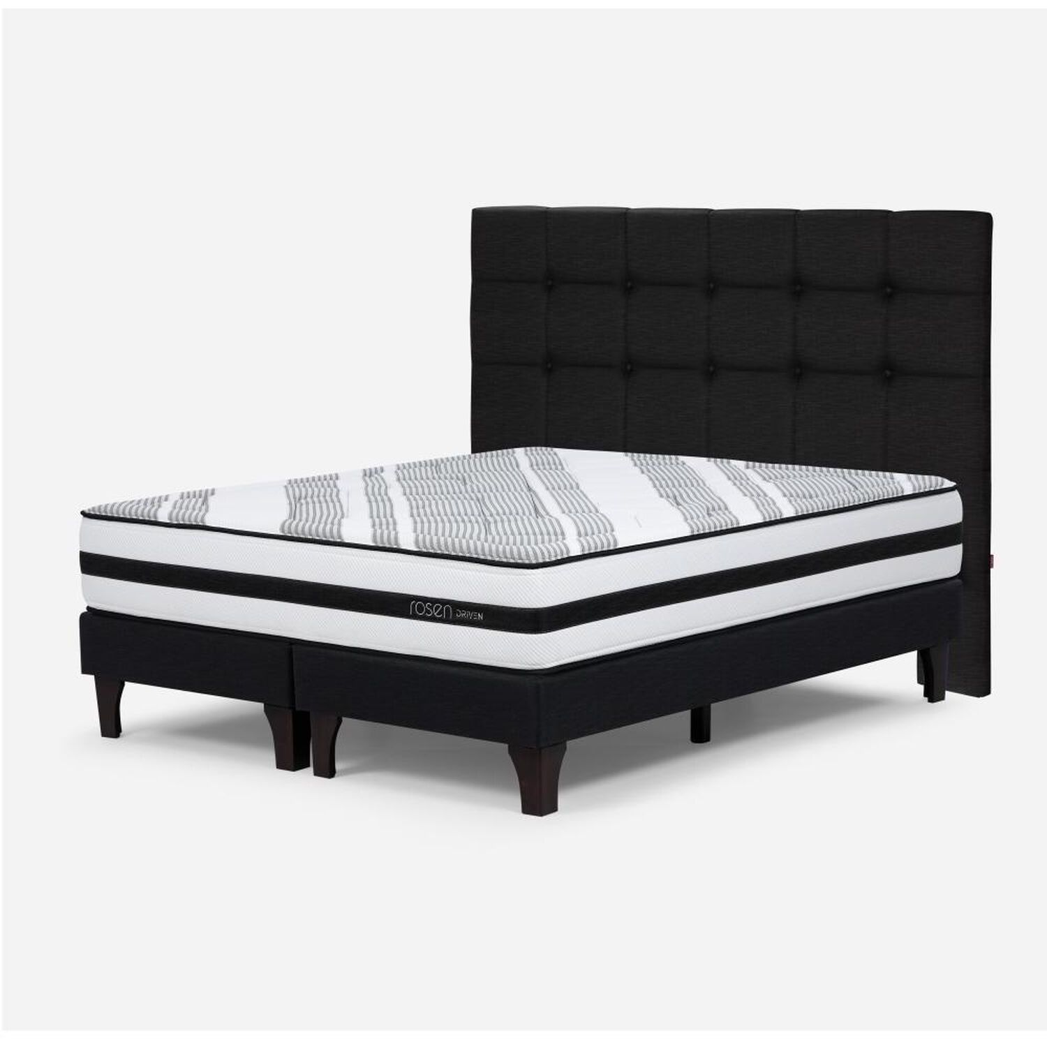 Cama Europea Rosen Driven / King / Base Dividida + Respaldo image number 1.0