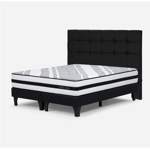 Cama Europea Rosen Driven / King / Base Dividida + Respaldo