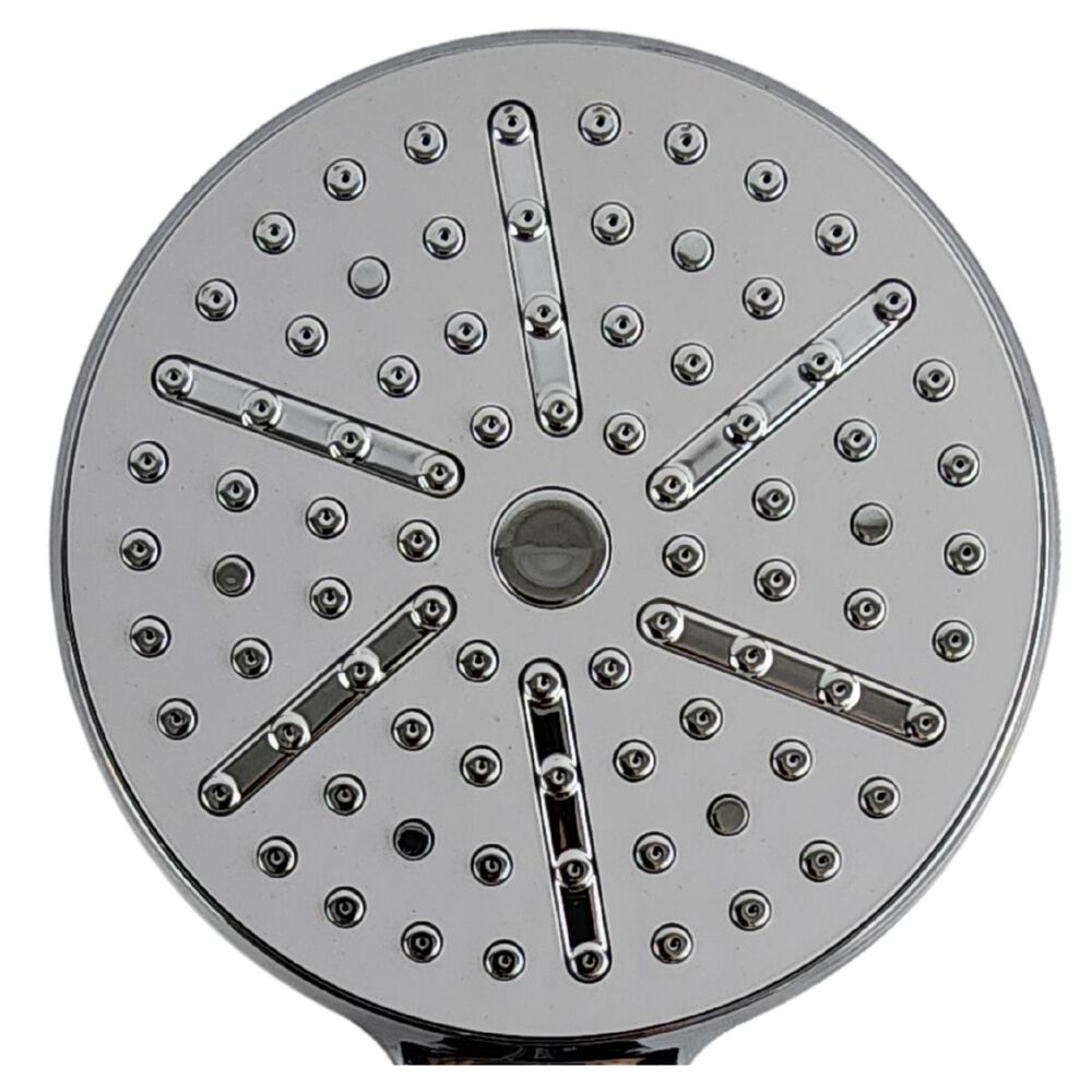 Cabezal Ducha Redondo Flujo Fijo Mango Ergonómico Ahorro Agua image number 1.0