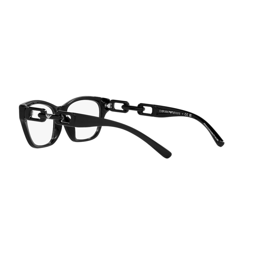Lentes Ópticos Shiny Black Emporio Armani image number 4.0