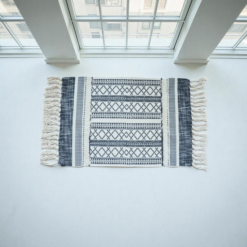 Bajada De Cama Bordada Kilim De Estilo Etnico 60x90cm Md70 image number 3.0