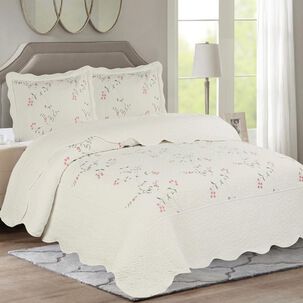 Quilt Andes Bordado Toronto Rosa