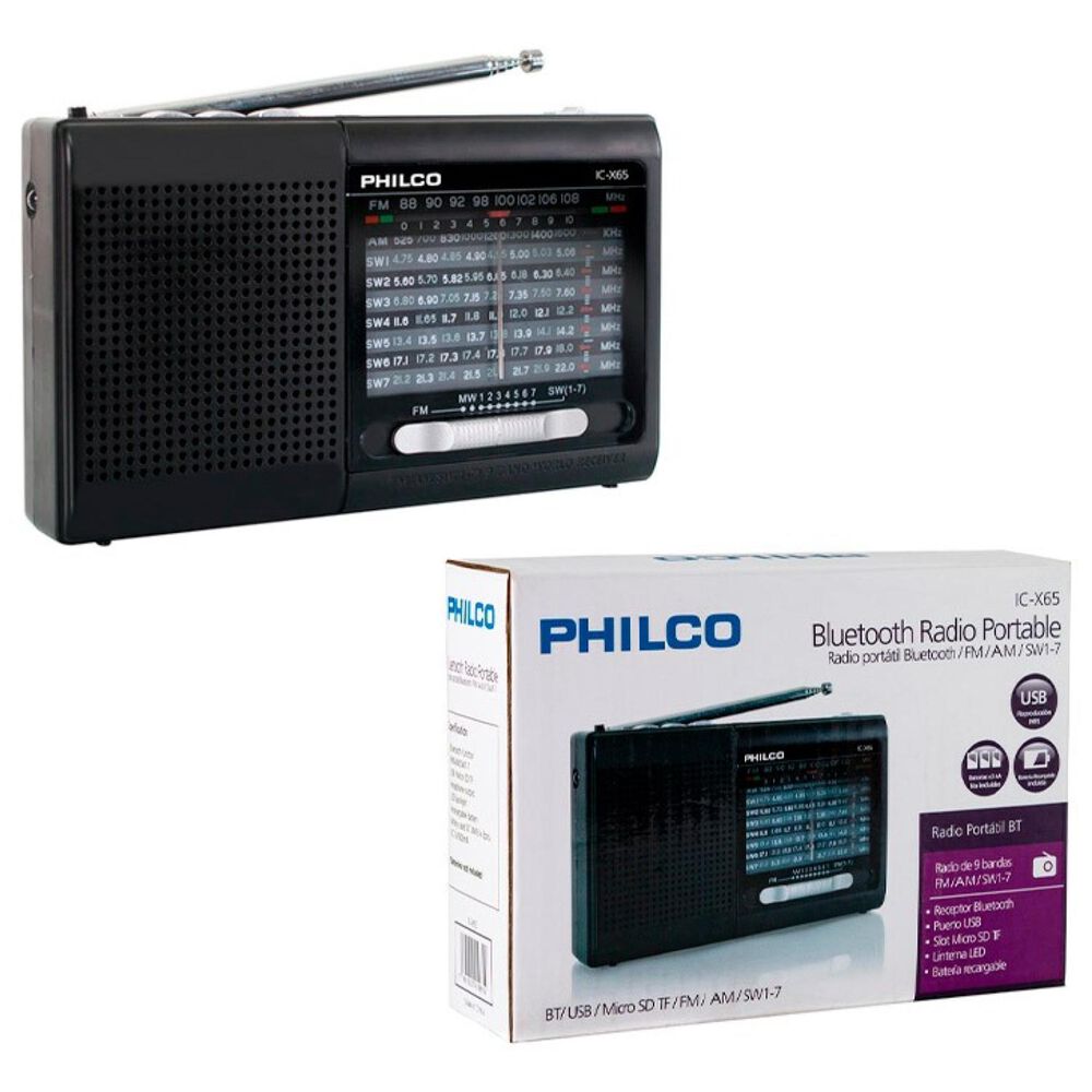 Radio Multibanda Con Usb Micro Sd Recargable Icx65 image number 2.0