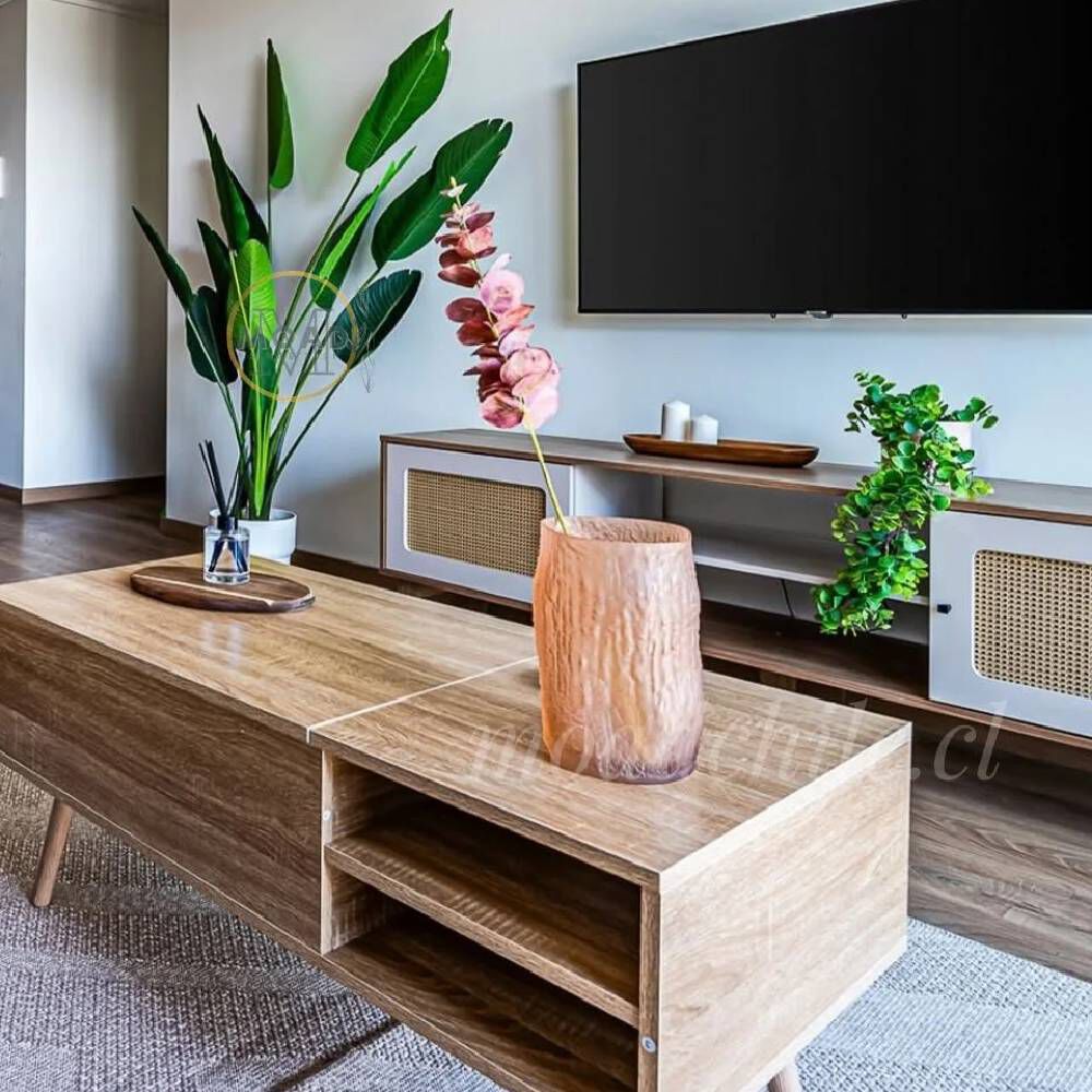 Mesa De Centro Elevable Para Living Madera image number 4.0