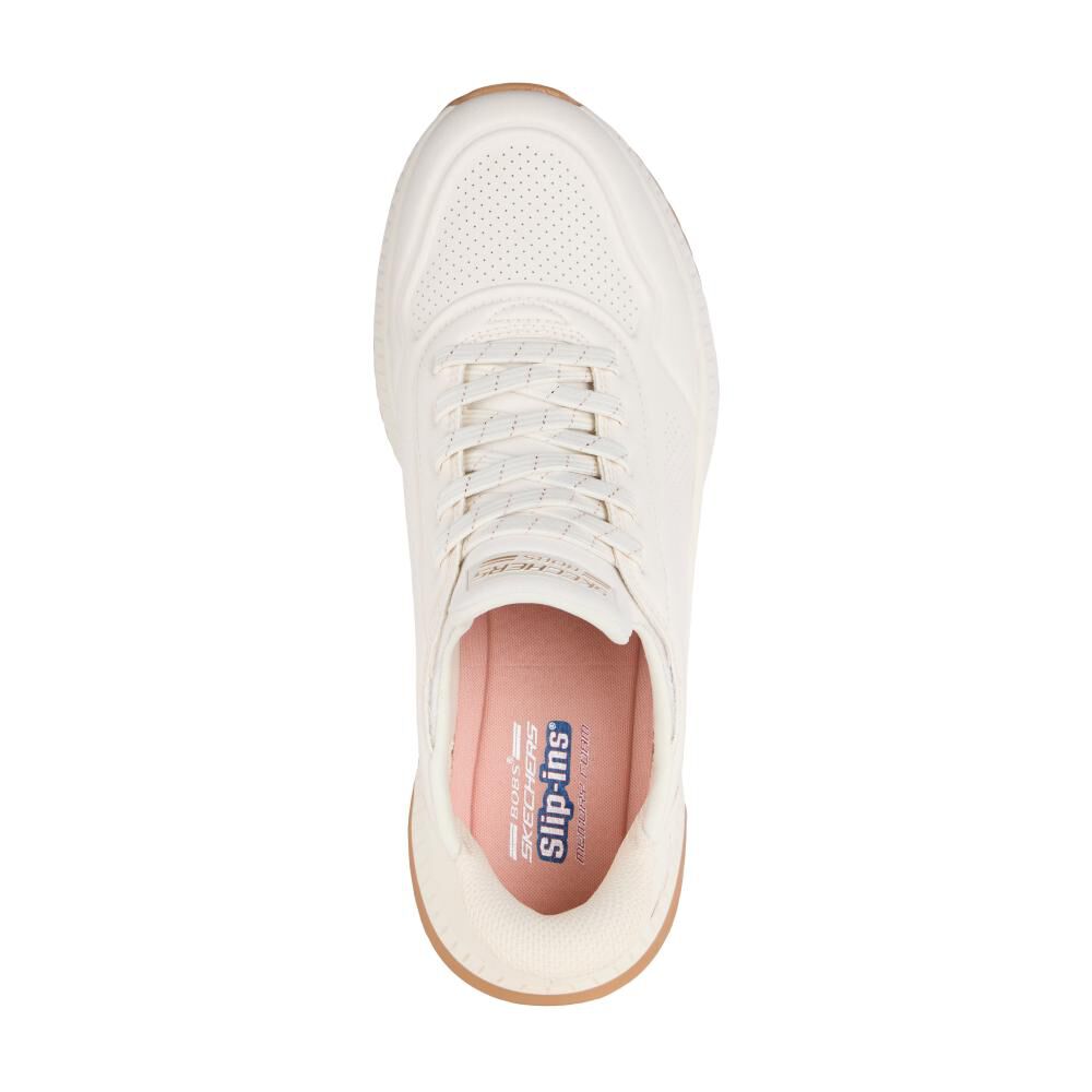 Zapatilla Urbana Mujer Skechers Bobs Squad 4-key Look Wht image number 1.0