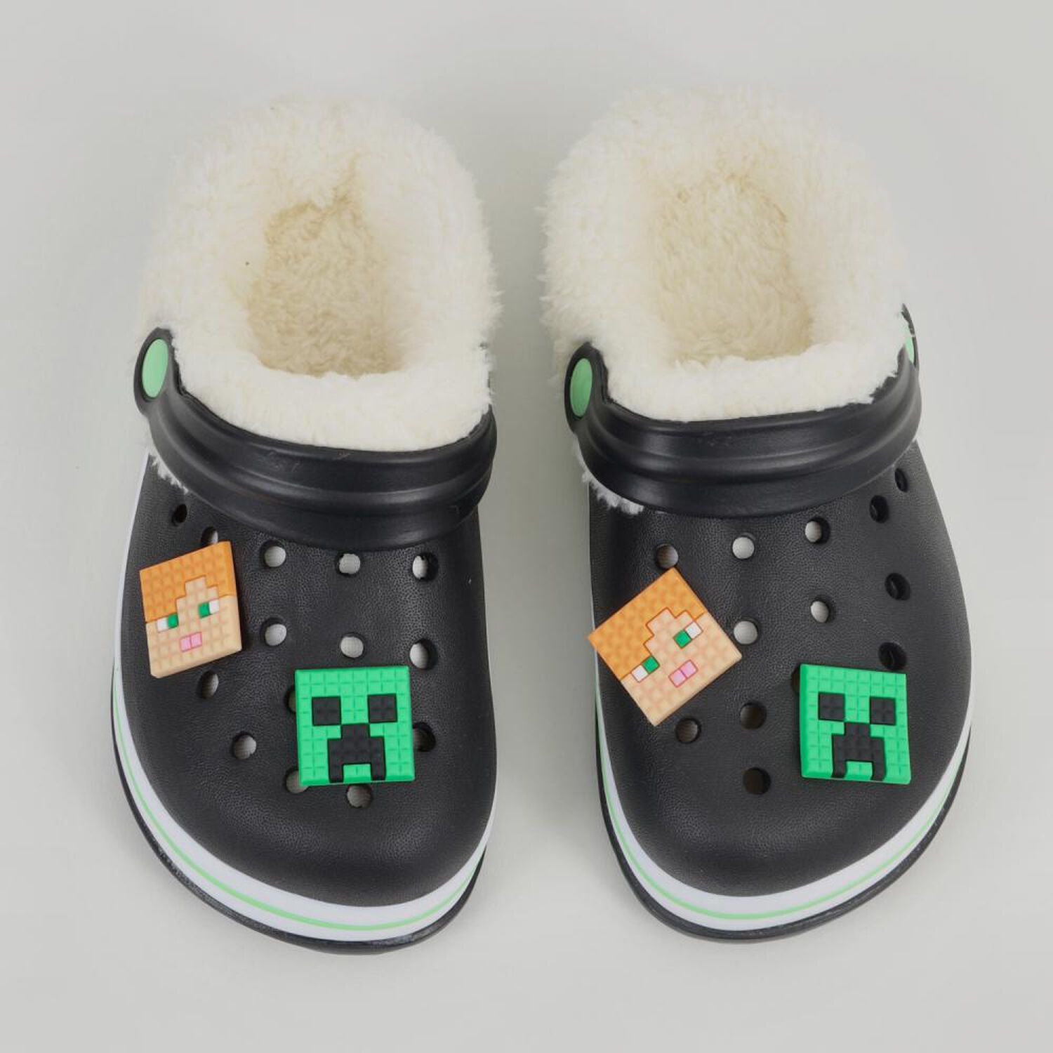 Pantuflas Chiporro Ni&ntilde;o Minecraft Negro image number 2.0