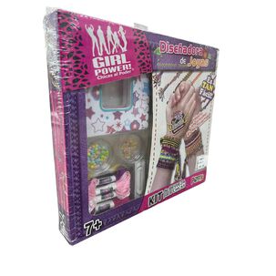 Set De Mostacillas Para Hacer Pulseras Girl Power