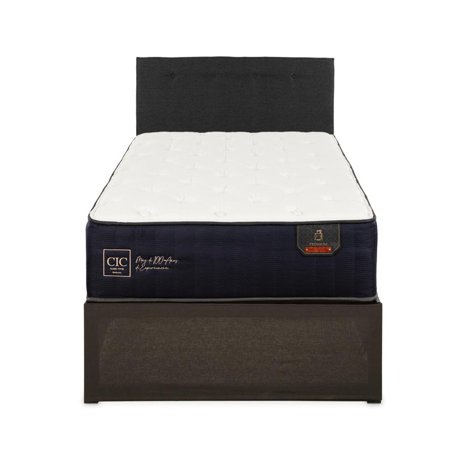 Cama Met&aacute;lica Cic Iron Smart Premium / 1.5 Plazas / Base Normal image number 0.0
