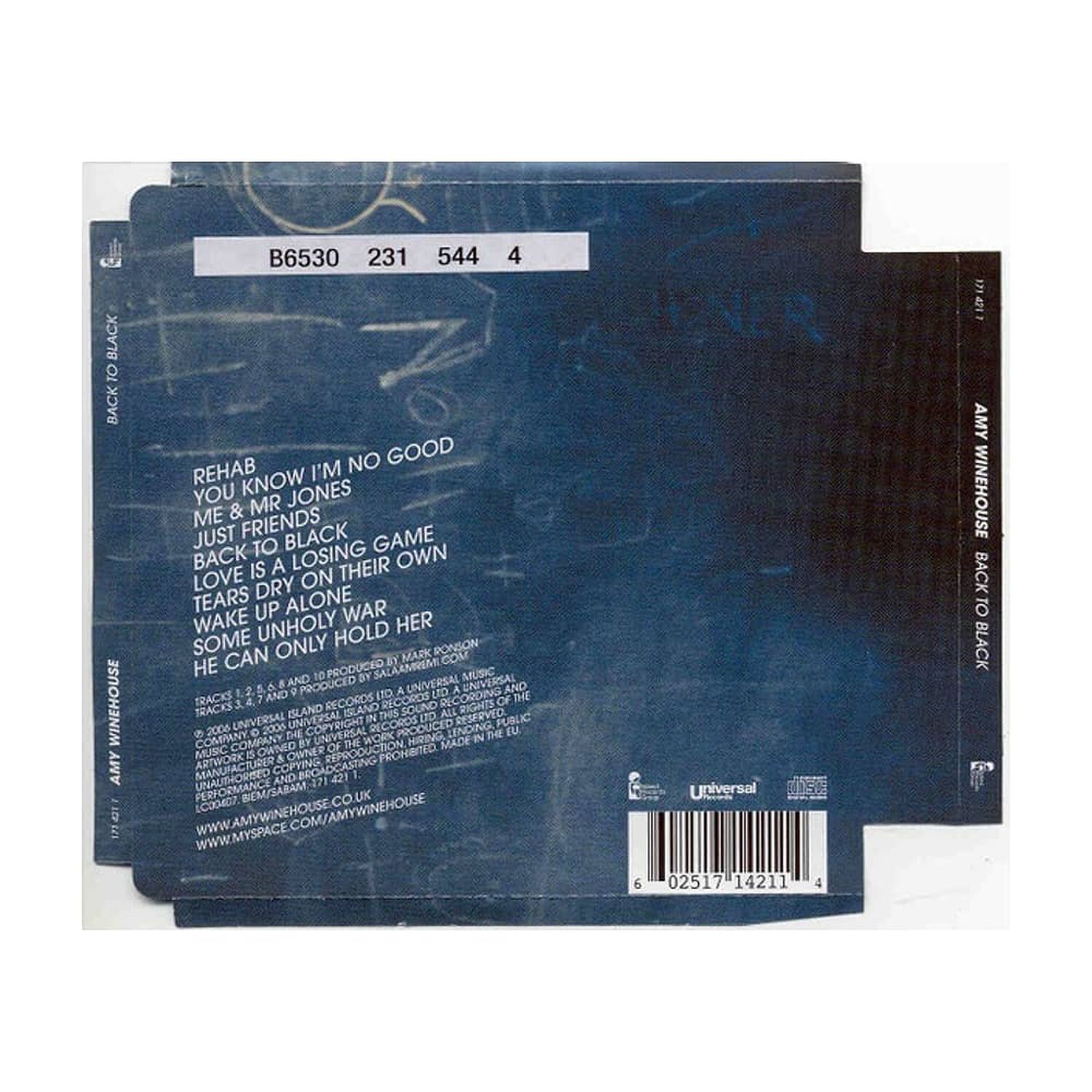 Amy Winehouse - Back To Black | Cd image number 1.0
