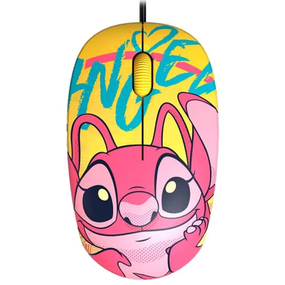Mouse Xtech Disney Stitch Wired 1200dpi Amarillo image number 0.0