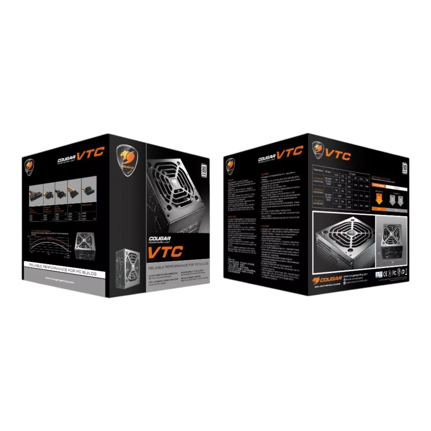 Fuente De Poder Gamer Cougar Vtc 400w 80 Plus High Power image number 4.0