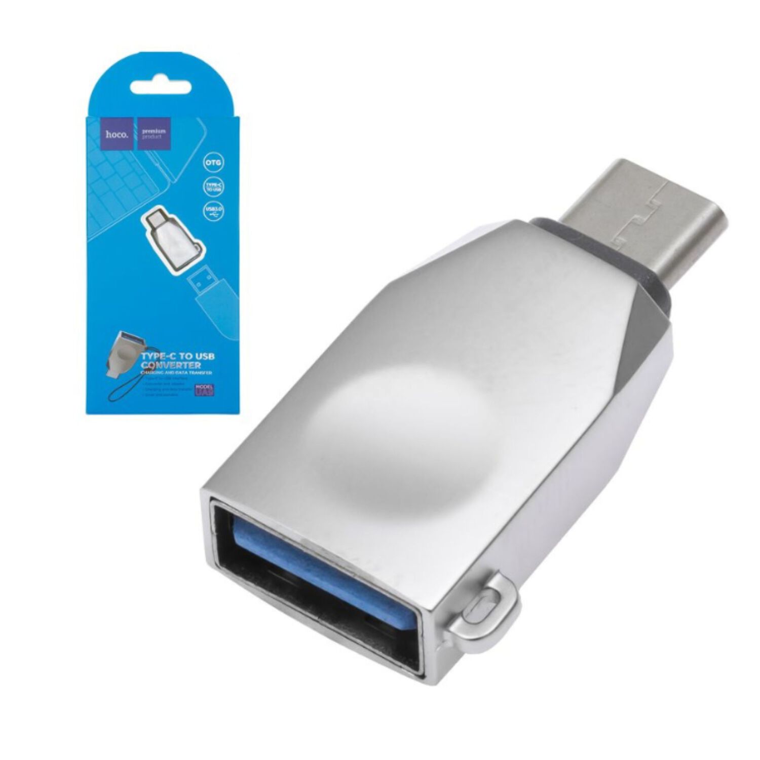 Adaptador Otg Tipo Usb-c Plata Gris image number 0.0
