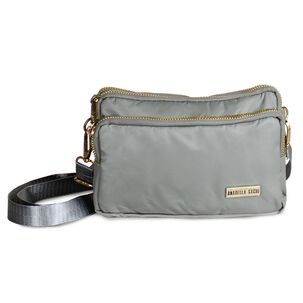 Cartera Bandolera Kim Gris Anabella Sachi