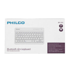 Mini Teclado Inalambrico Philco 7" Bluetooth