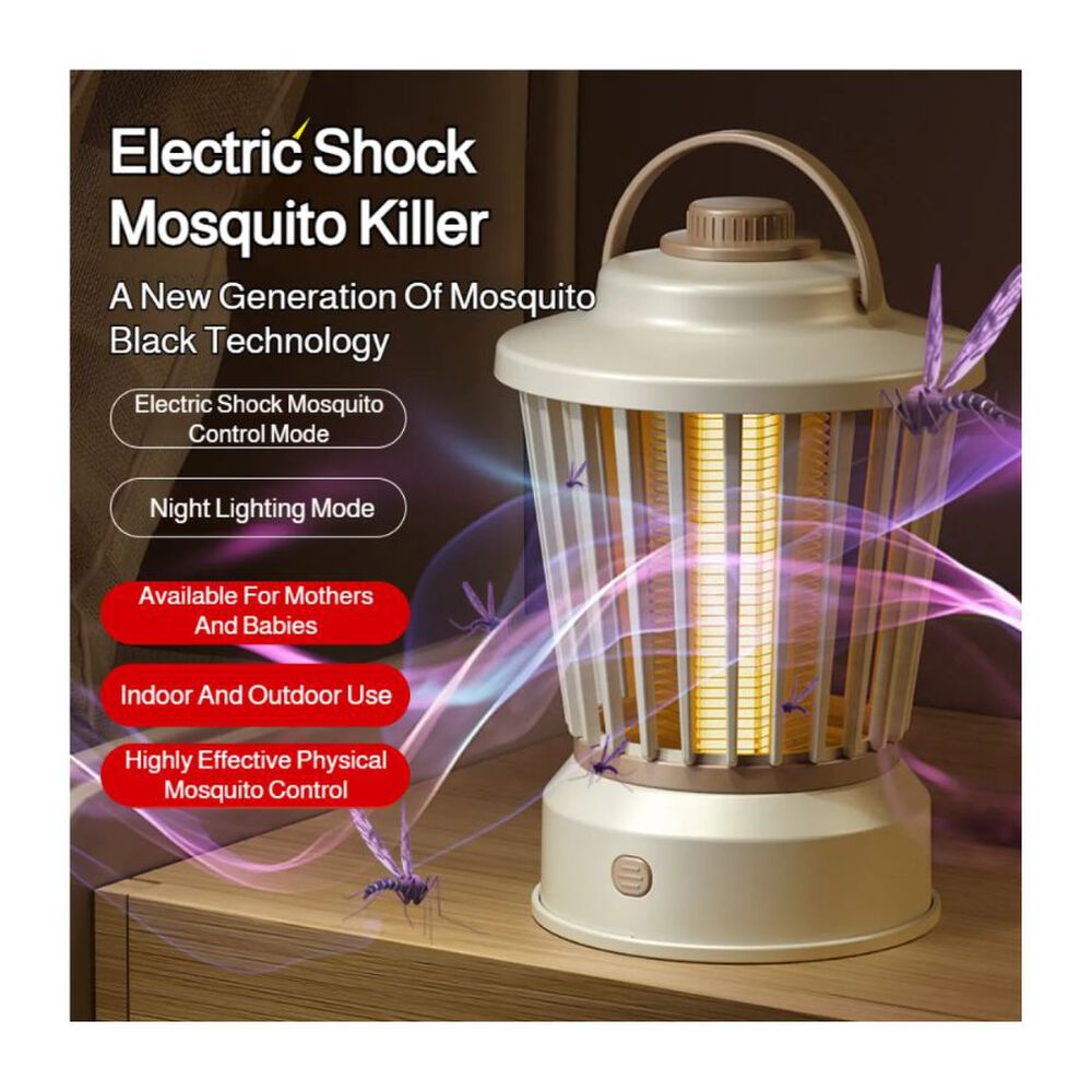 L&aacute;mpara El&eacute;ctrica Anti Mosquitos Uv Blanca image number 4.0