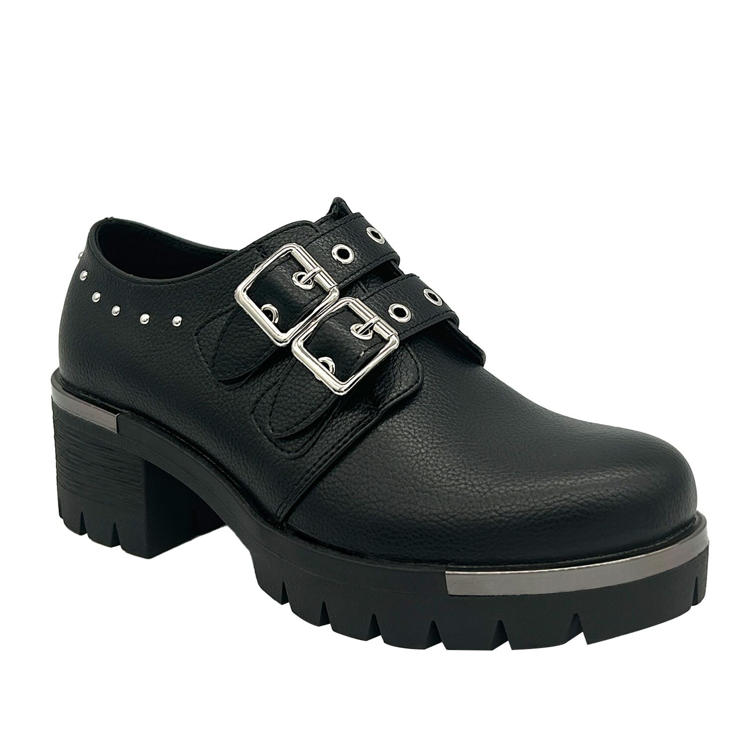 Botin Para Mujer Color Negro, Doble Correa, Bajo El Tobillo image number 0.0