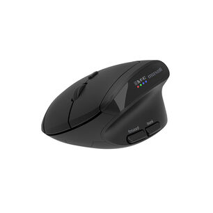 Mouse Vertical Bluetooth Ergon&oacute;mico Maxell 2400 Dpi Inal&aacute;mbrico Negro