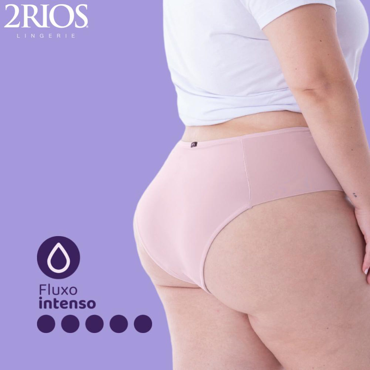 Calz&oacute;n Menstrual Absorbente Plus Size Flujo Alto Palo Rosa 2rios image number 3.0