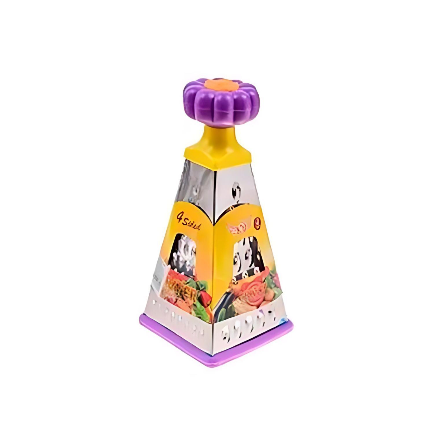 Rallador Rebanador 4 Caras Cuadrado Acero Mango Ergon&oacute;mico image number 2.0