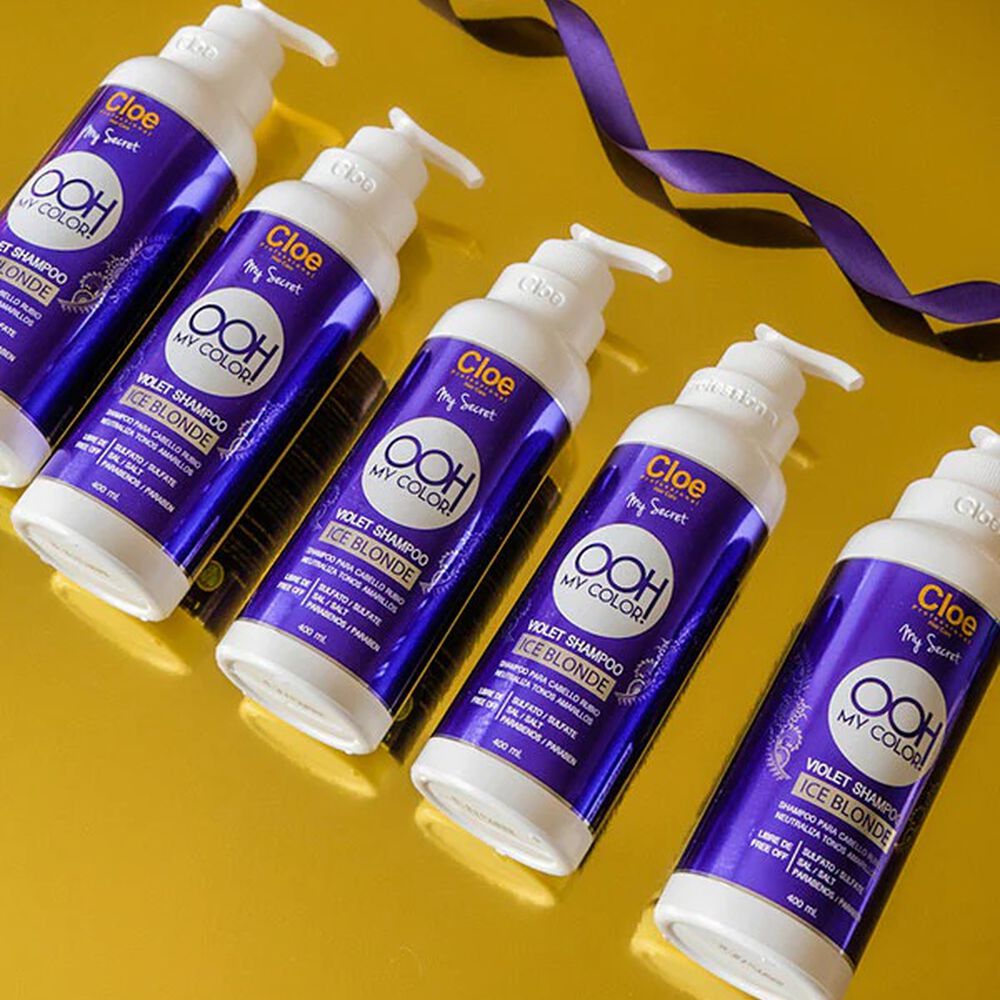 Shampoo Ooh My Color Violet Ice Blonde Cloe 400ml image number 2.0