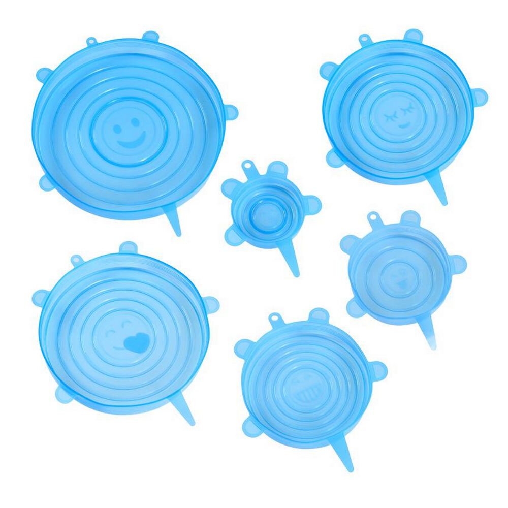 Pack 6 Tapas Silicona Menaje Cocina image number 1.0