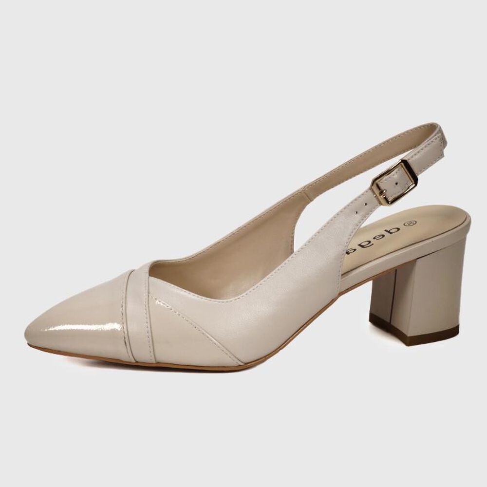 Sandalia Cuero Beline Beige Claro image number 0.0