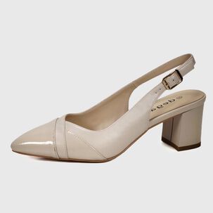 Sandalia Cuero Beline Beige Claro