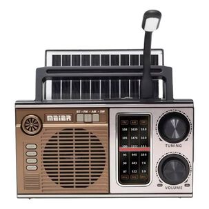 Radio Retro Port&aacute;til Con Panel Sola, Reproductor Mp3 Y Linterna Led