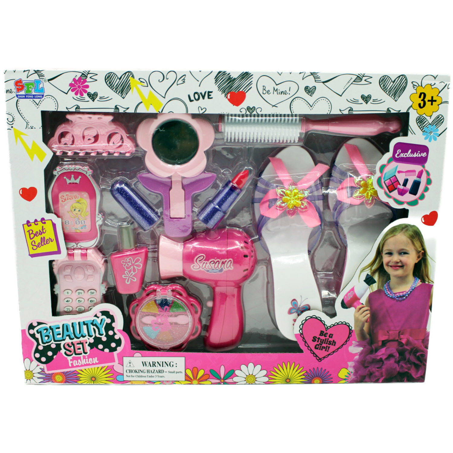 Set Fashion Juguete 11 Accesorios De Belleza - Ps image number 0.0
