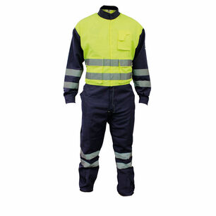Overol Reflectivo Rfx Bicolor Azul/amarillo Fluor