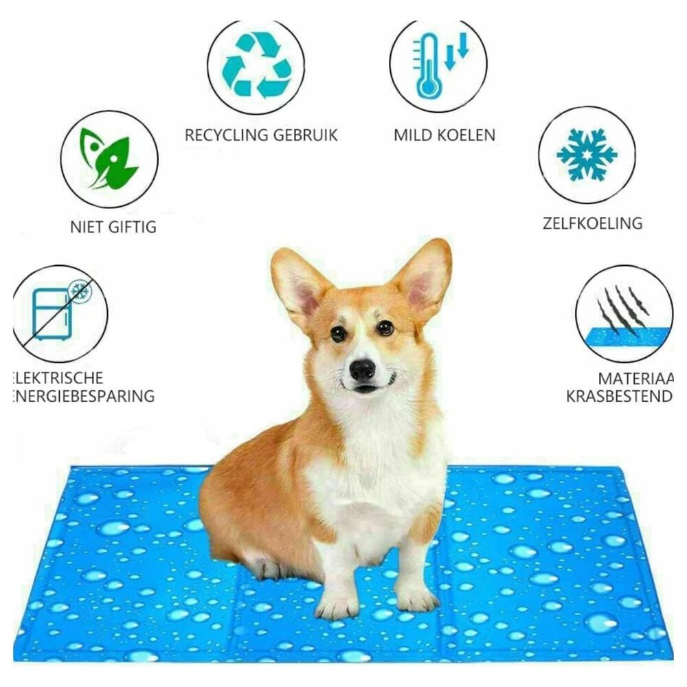 Manta De Gel Frio Refrescante Talla Xl 96x81cm Perros Gatos Burbujas image number 3.0