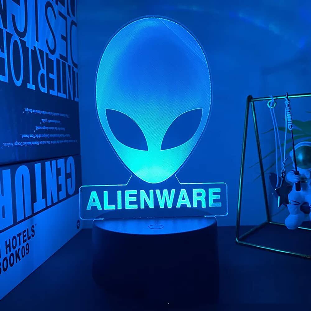 Lampara 3d De Alienware Multicolor image number 3.0