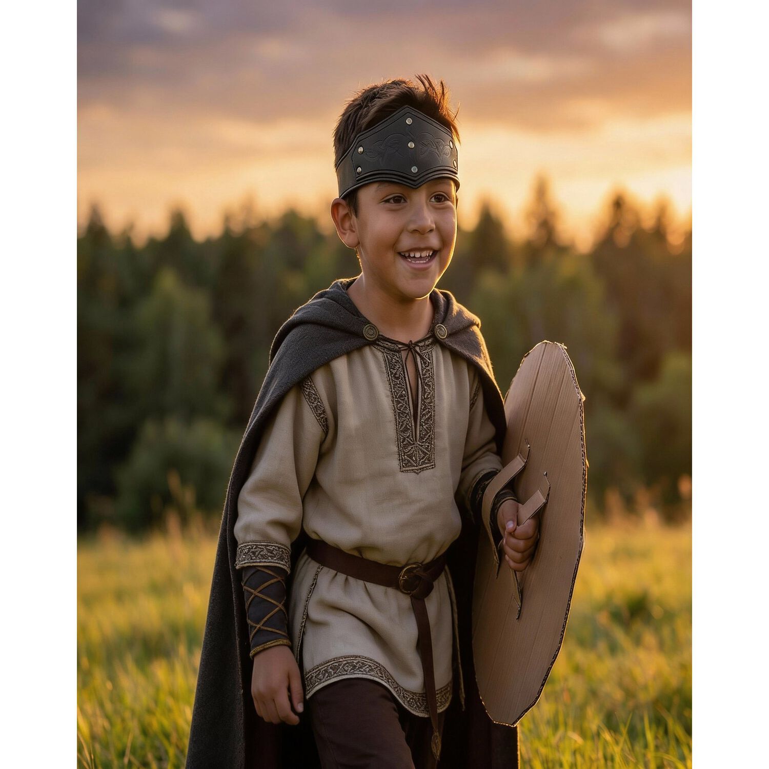 Tiara Vikinga Medieval Celtas En Relieve Ajustable image number 14.0