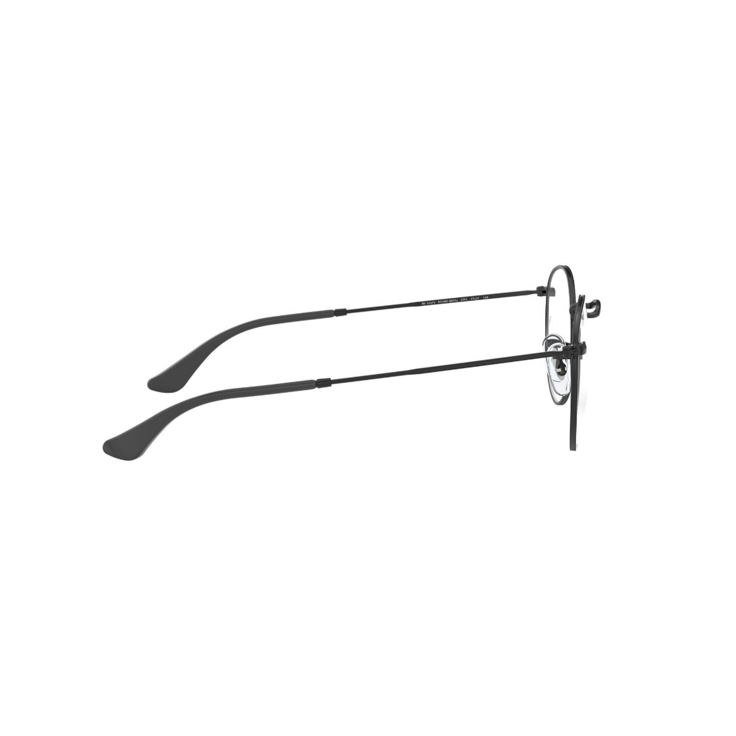 Lentes &Oacute;pticos Round Metal Matte Black Ray-ban Optical image number 9.0
