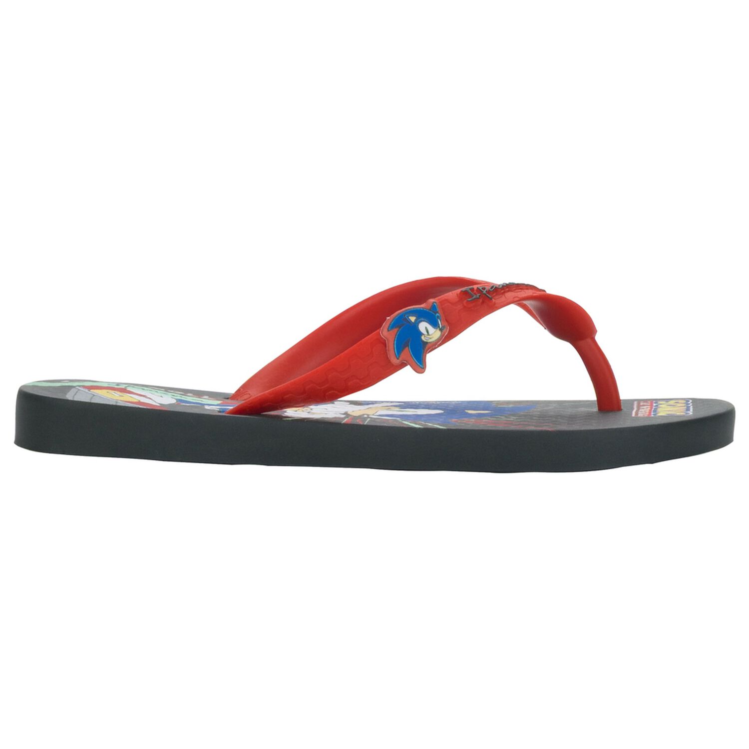 Sandalia Infantil Negro/rojo Sonic Lets Ipanema image number 2.0
