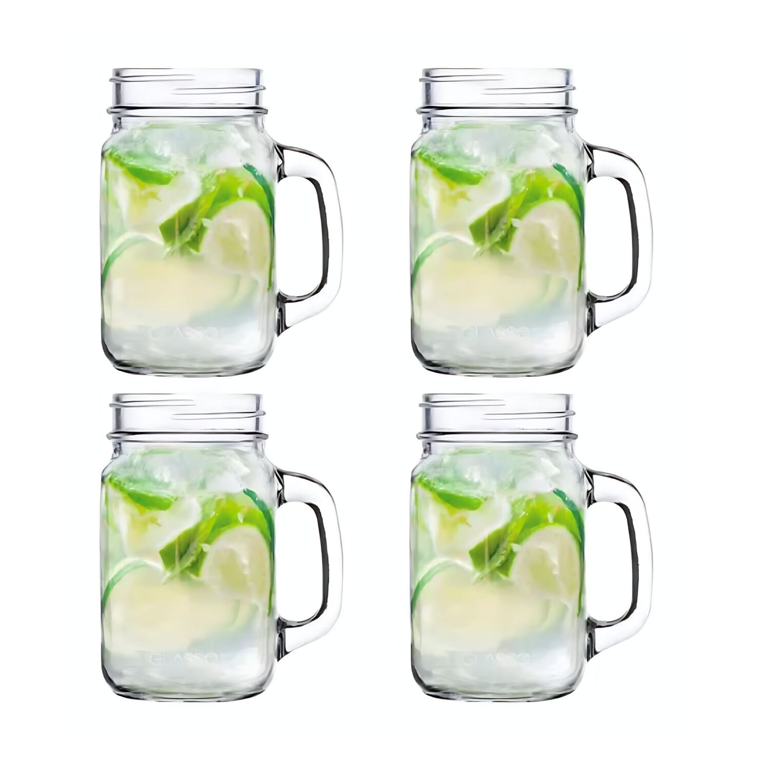Set 4 Vasos Mojito Mason Glasso image number 0.0
