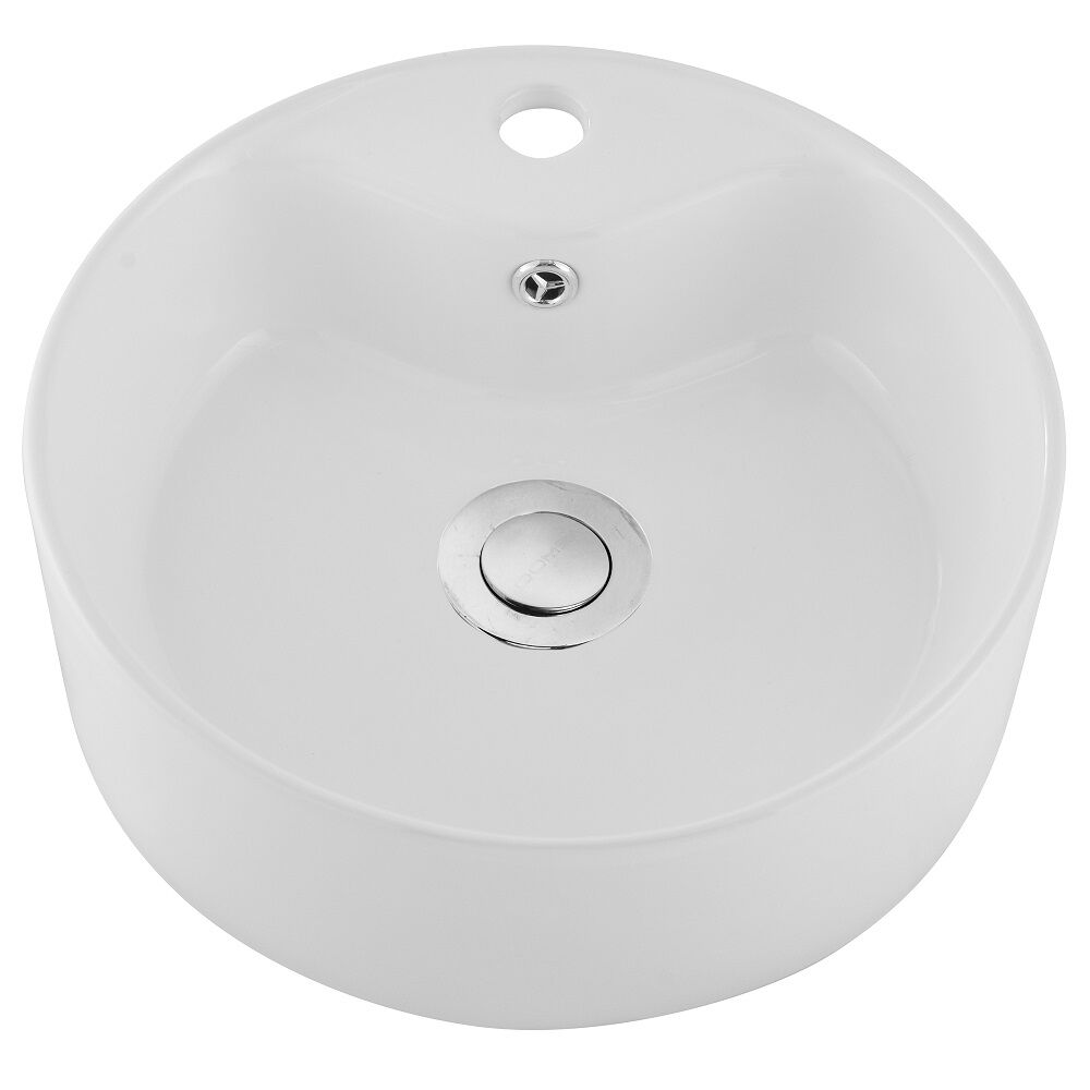 Lavamanos Sobreponer Domsa Slc8011 Blanco 41x41x14 Cm image number 2.0