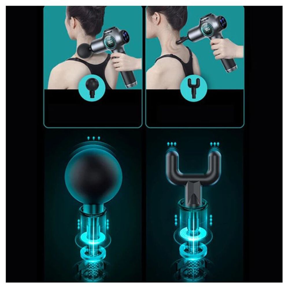 Pistola Masajeador Muscular Masaje El&eacute;ctrico Digital image number 5.0