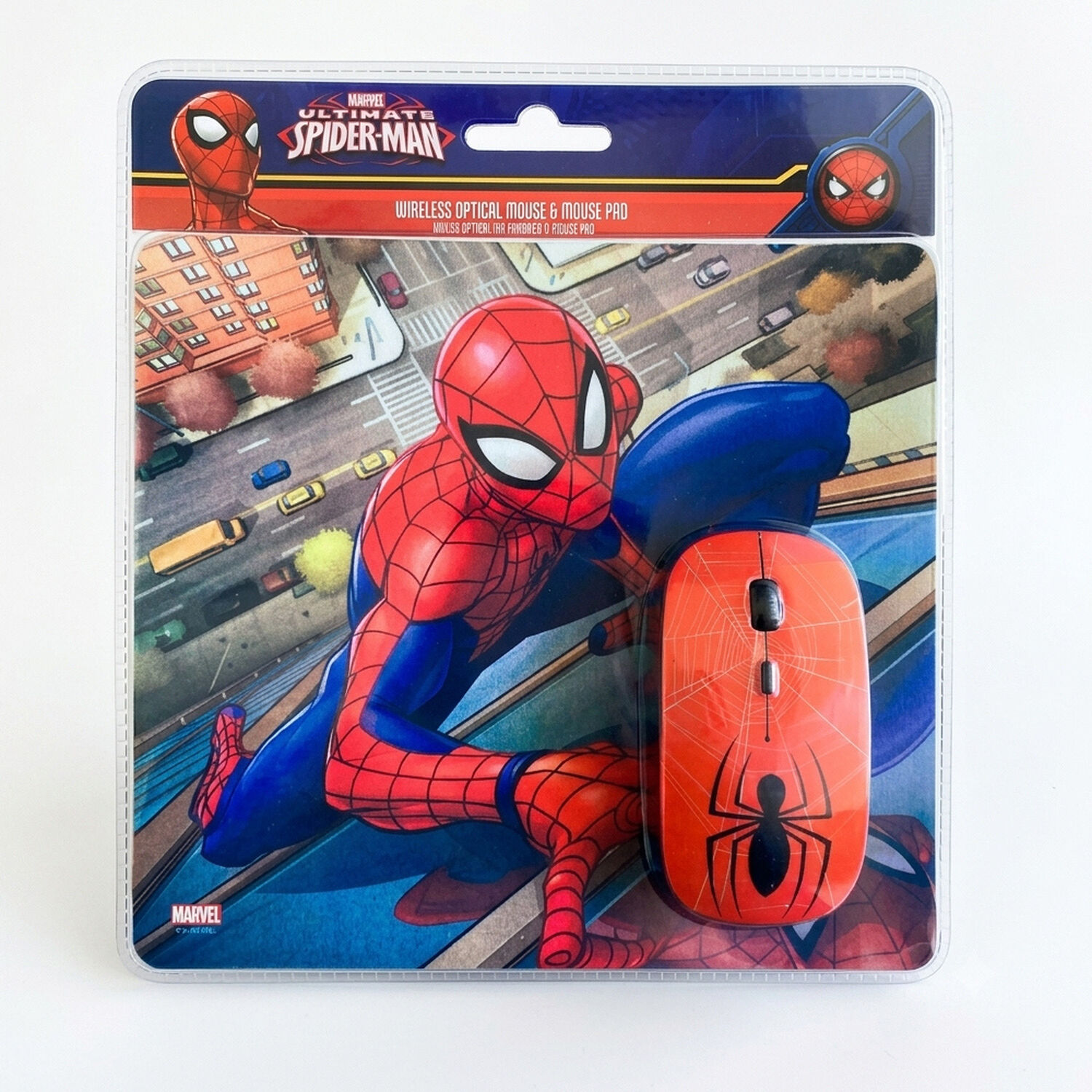 Kit Mouse Inal&aacute;mbrico + Mousepad Spiderman Dise&ntilde;o Divertido Y Conexi&oacute;n Sin Cables image number 4.0