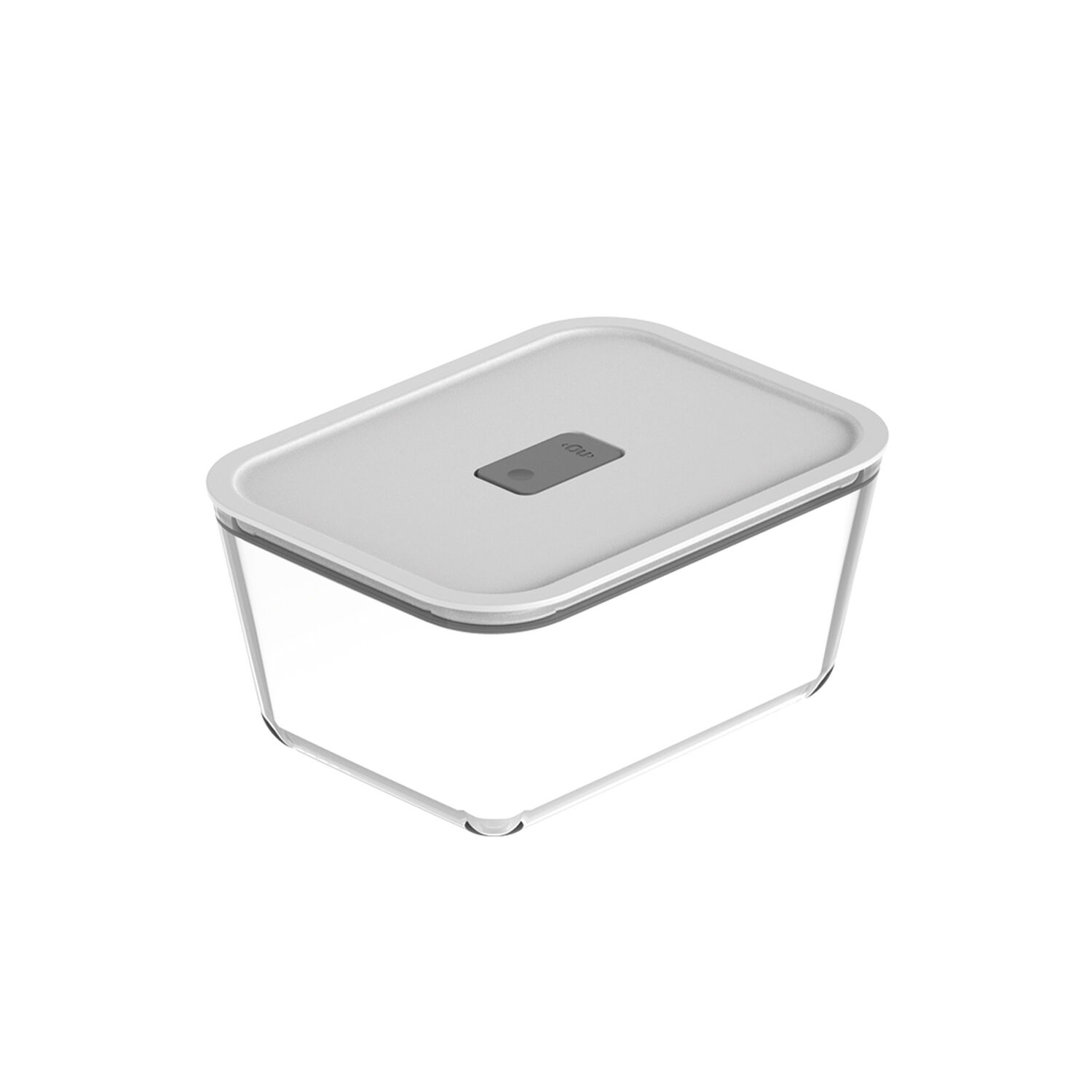 Contenedor Herm&eacute;tico De Vidrio Fresh Lock Blanco 2,4 Lt image number 0.0