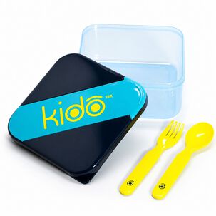 Herm&eacute;tico Kido Con Cubiertos Libre De Bpa Colores - Ps