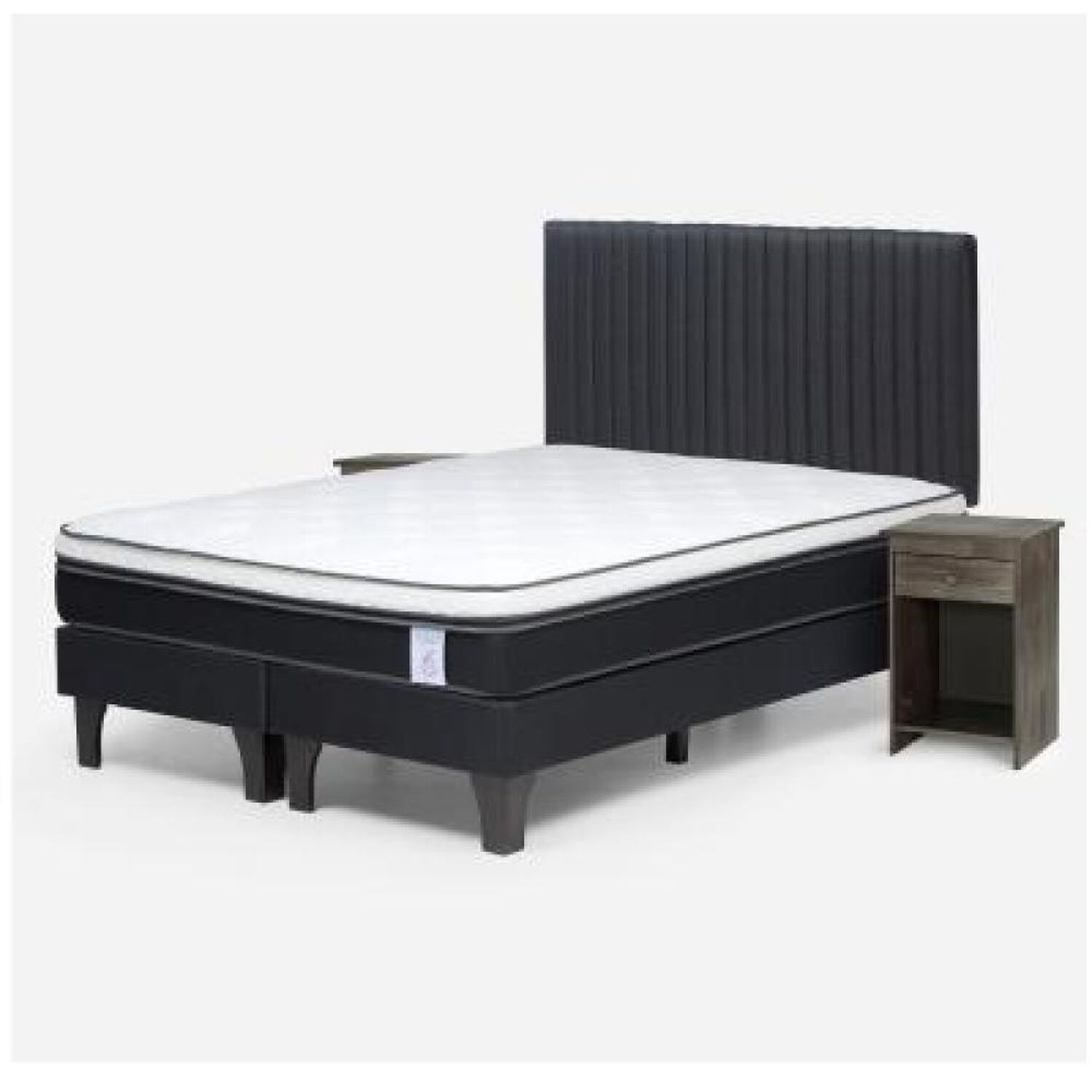Cama Europea Rosen New Style 6 / 2 Plazas / Base Dividida + Set De Maderas image number 9.0