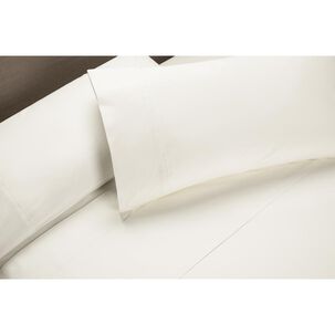 Juego De Sábanas Rosen 200h Lisa Blanca / 2 Plazas / 200 Hilos