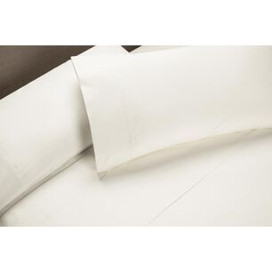 Juego De S&aacute;banas Rosen 200h Lisa Blanca / 2 Plazas / 200 Hilos